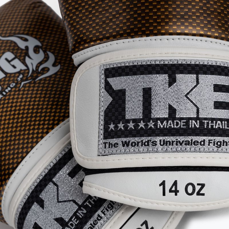 Top King Muay Thai Empower white boxing gloves TKBGEM-02A-WH 5