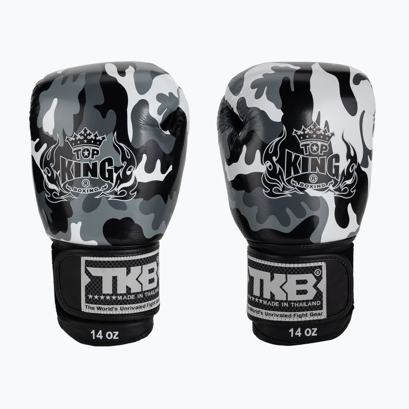 Top King Muay Thai Empower grey boxing gloves TKBGEM-03A-GY 2