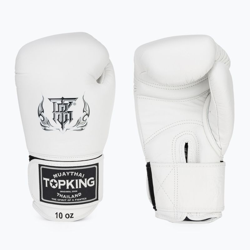 Top King Muay Thai Ultimate boxing gloves white TKBGUV-WH