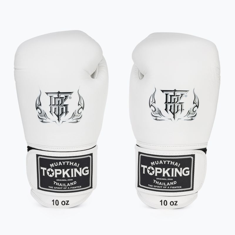 Top King Muay Thai Ultimate boxing gloves white TKBGUV-WH 2