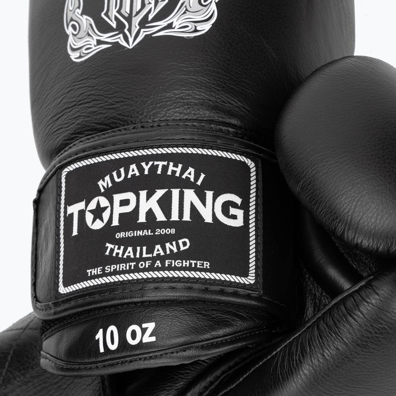 Top King Muay Thai Ultimate black boxing gloves 4