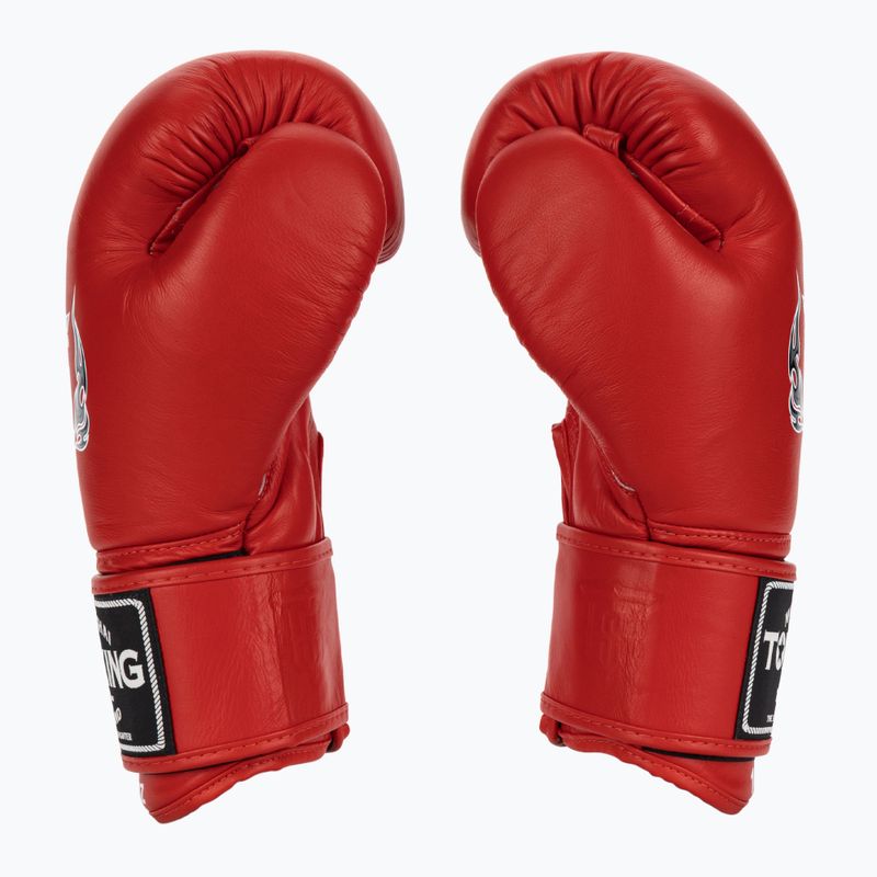 Top King Muay Thai Ultimate red boxing gloves 3
