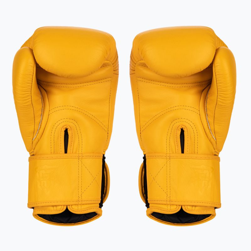 Top King Muay Thai Ultimate yellow boxing gloves 2