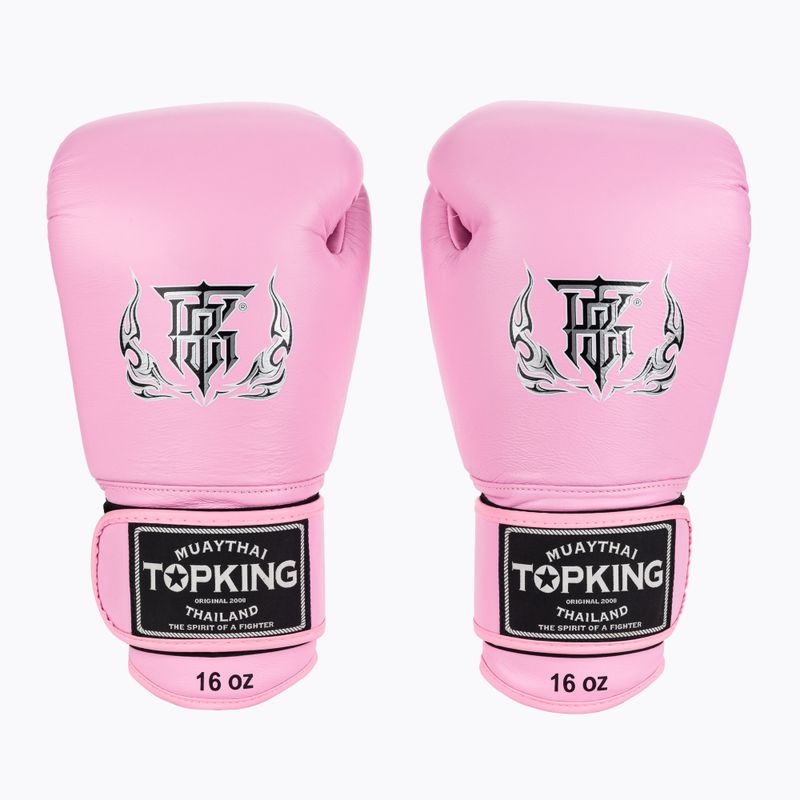 Top King Muay Thai Ultimate pink boxing gloves