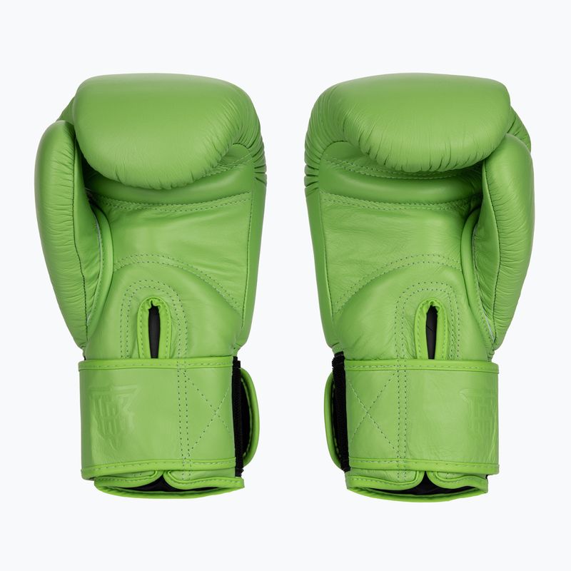 Top King Muay Thai Ultimate green boxing gloves 2