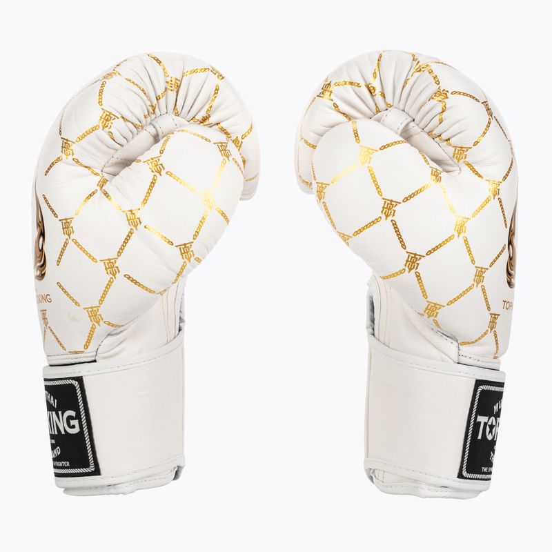 Top King Boxing Chain white/gold boxing gloves 3
