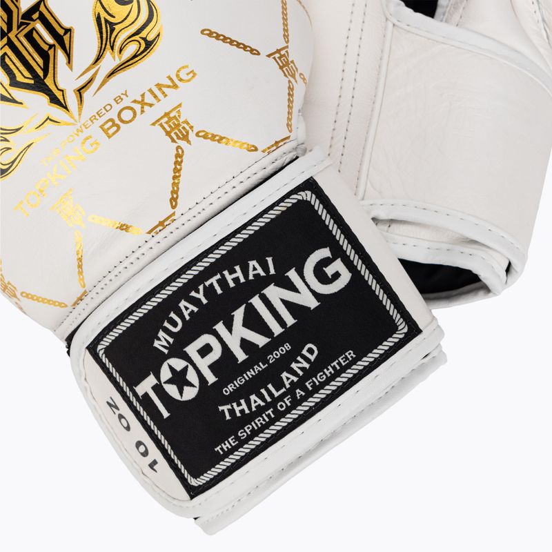 Top King Boxing Chain white/gold boxing gloves 4