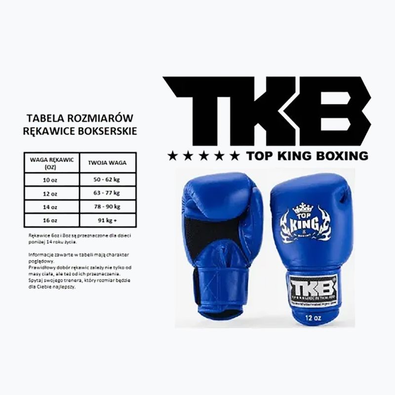 Boxing gloves Top King Muay Thai Ultimate Air blue 2