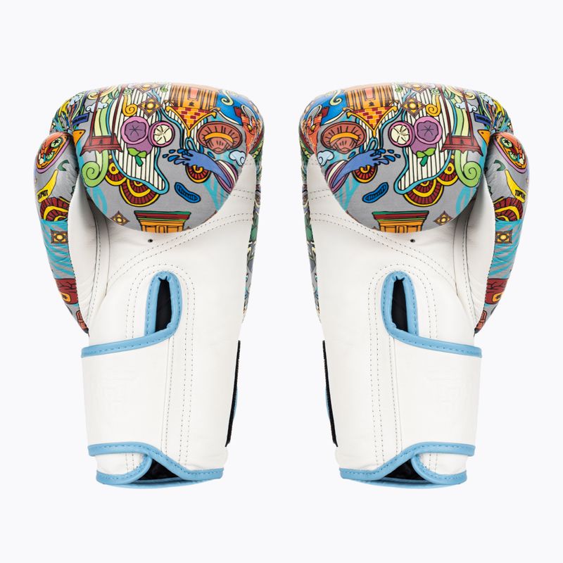 Top King Boxing Culture white/blue boxing gloves 2