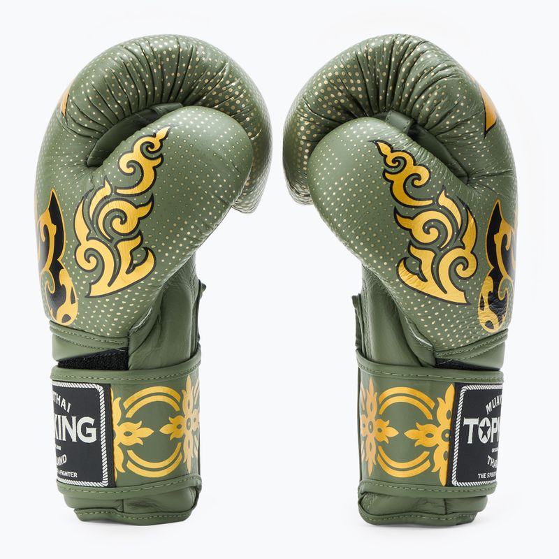 Boxing gloves Top King Boxing Kanok khaki 4