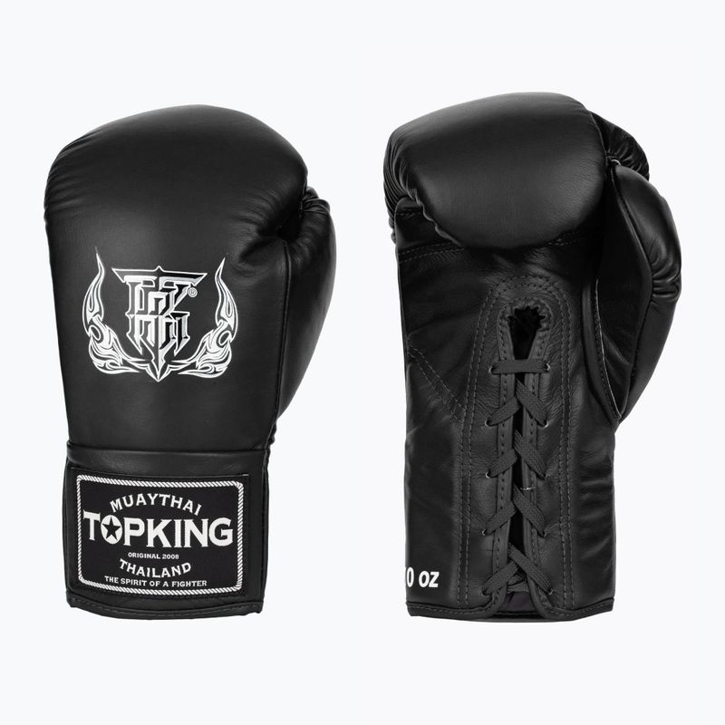 Top King Boxing Competition Gloves black