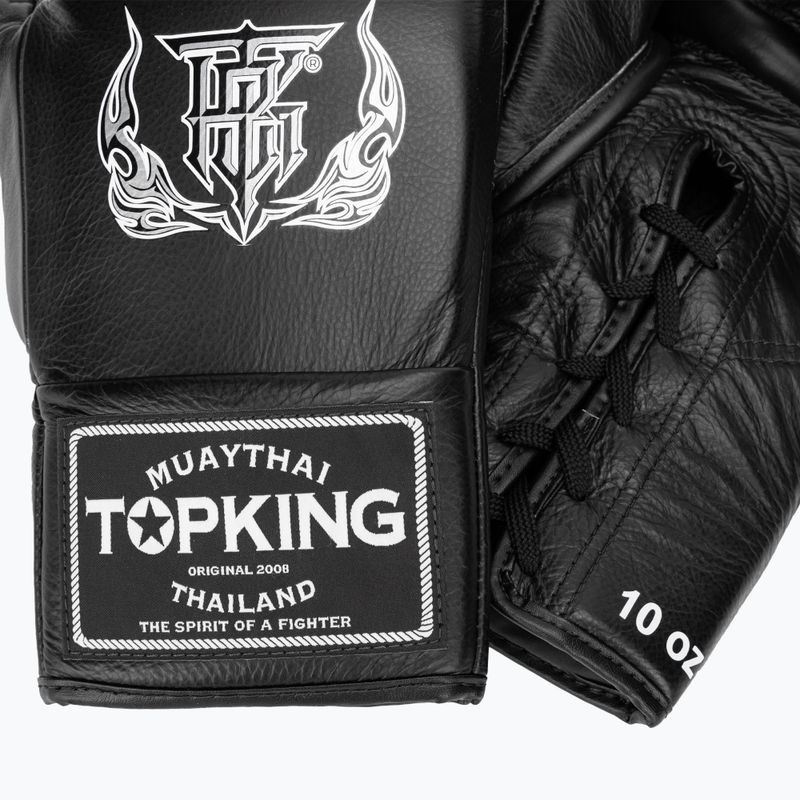 Top King Boxing Competition Gloves black 4