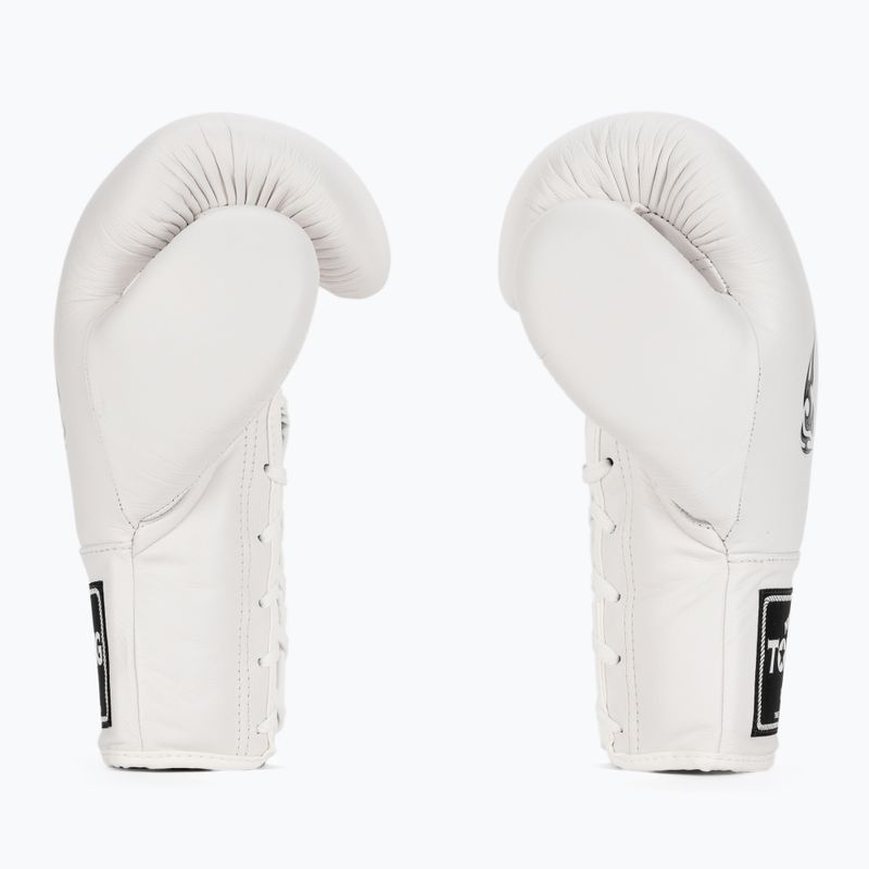 Top King Muay Thai Pro white boxing gloves 3