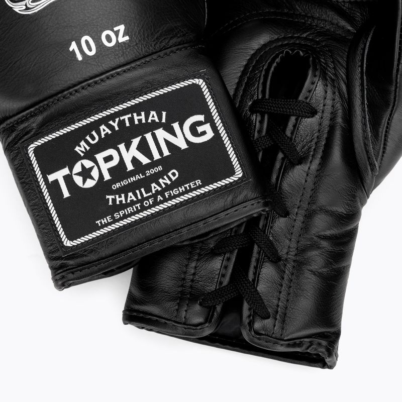 Top King Muay Thai Pro black boxing gloves 5