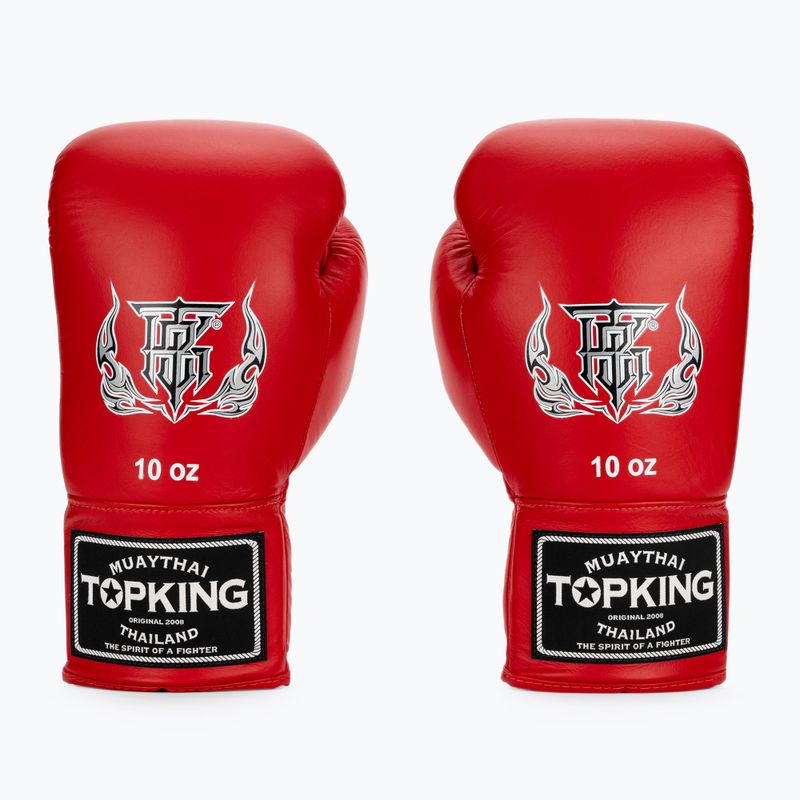 Top King Muay Thai Pro red boxing gloves