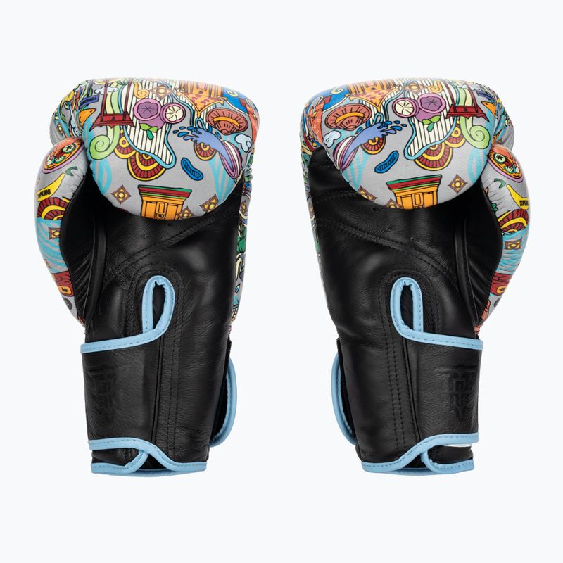 Top King Boxing Culture black/blue boxing gloves 2