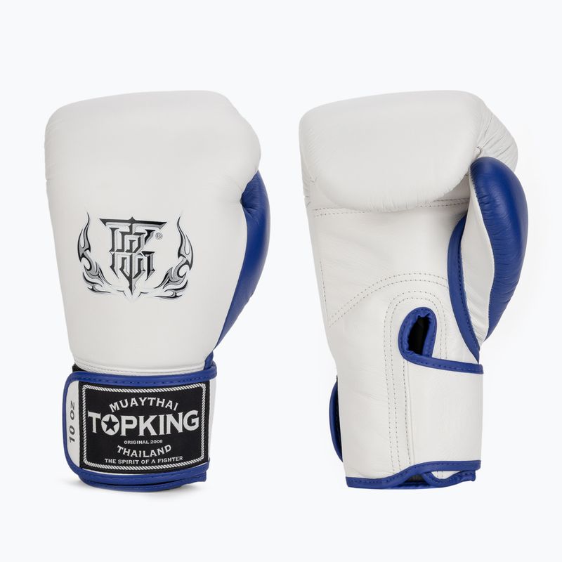 Top King Boxing Reborn white/blue boxing gloves