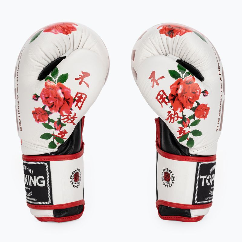 Top King Boxing Gloves Rose white 3