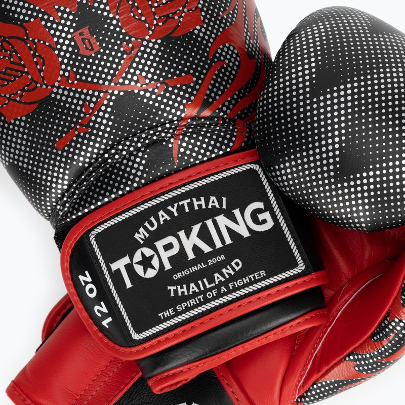 Top King Boxing Dragon red/black boxing gloves 4