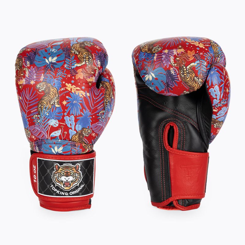 Top King Boxing Wild Tiger black/red boxing gloves