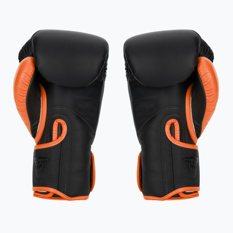 Top King Reborn Boxing Gloves Semi Leather black/orange 2