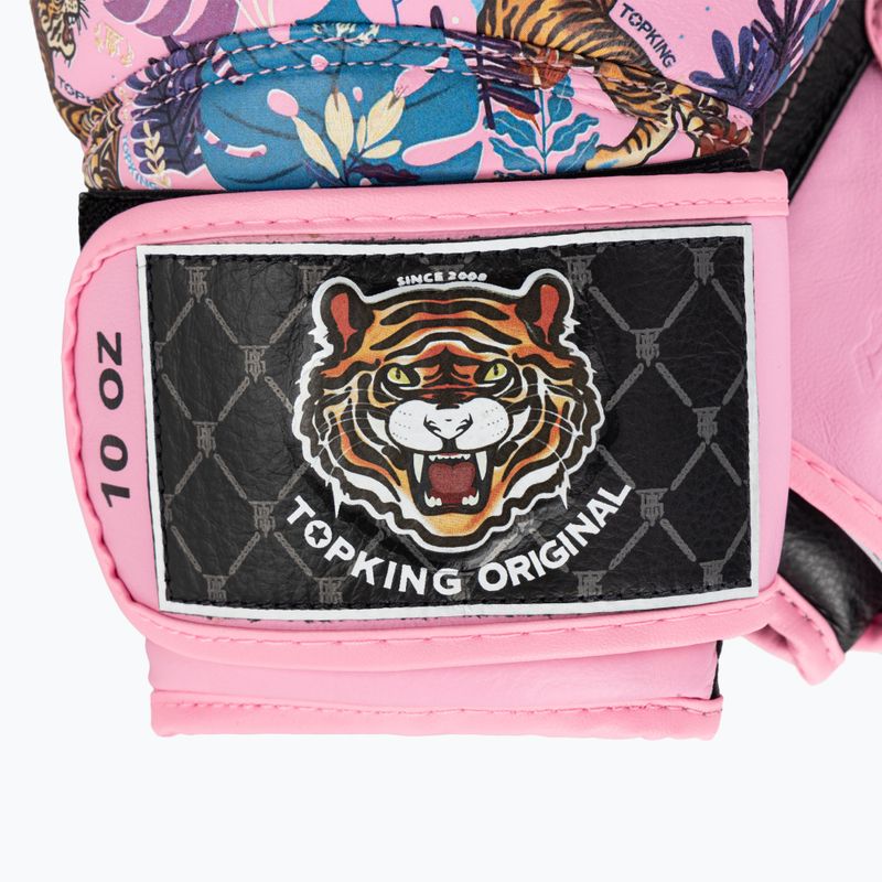 Top King Boxing Wild Tiger black/pink boxing gloves 4