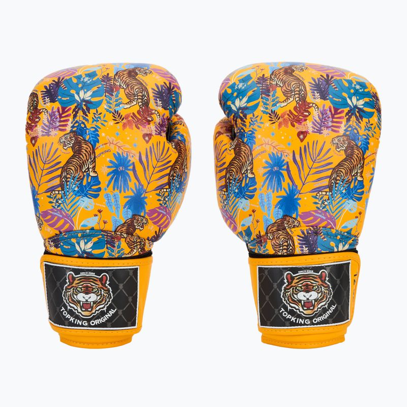 Top King Boxing Wild Tiger black/yellow boxing gloves 2
