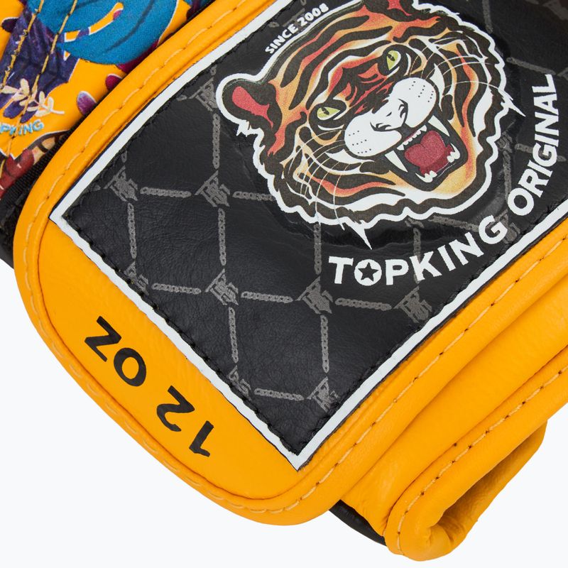 Top King Boxing Wild Tiger black/yellow boxing gloves 5
