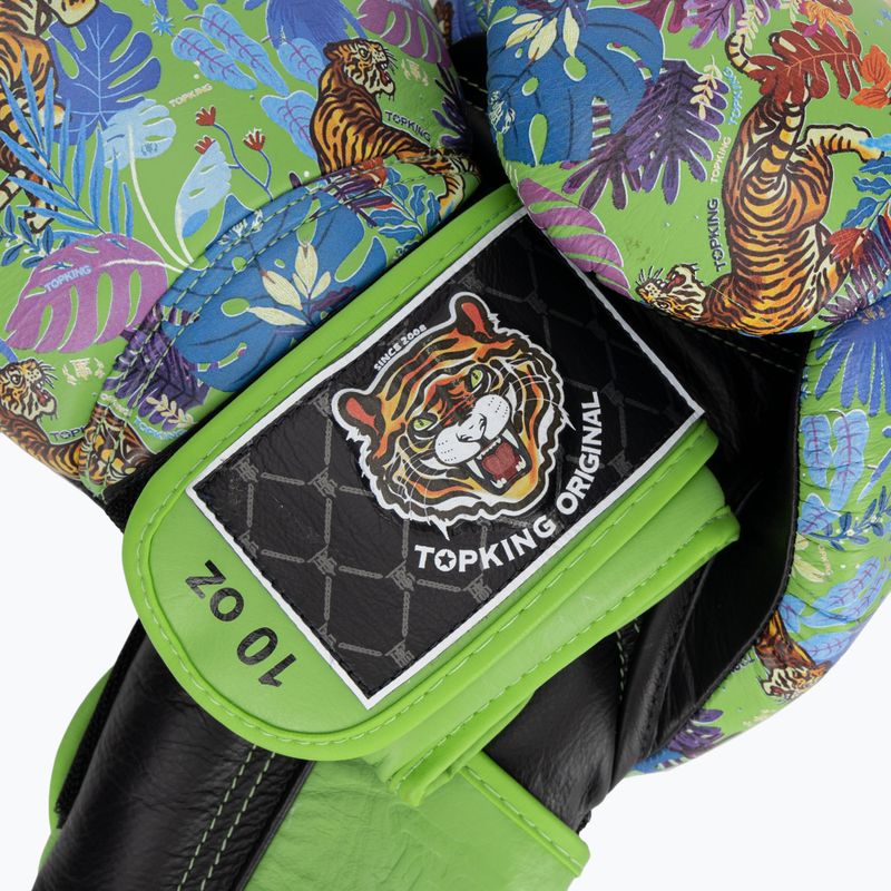 Top King Boxing Wild Tiger black/green boxing gloves 4