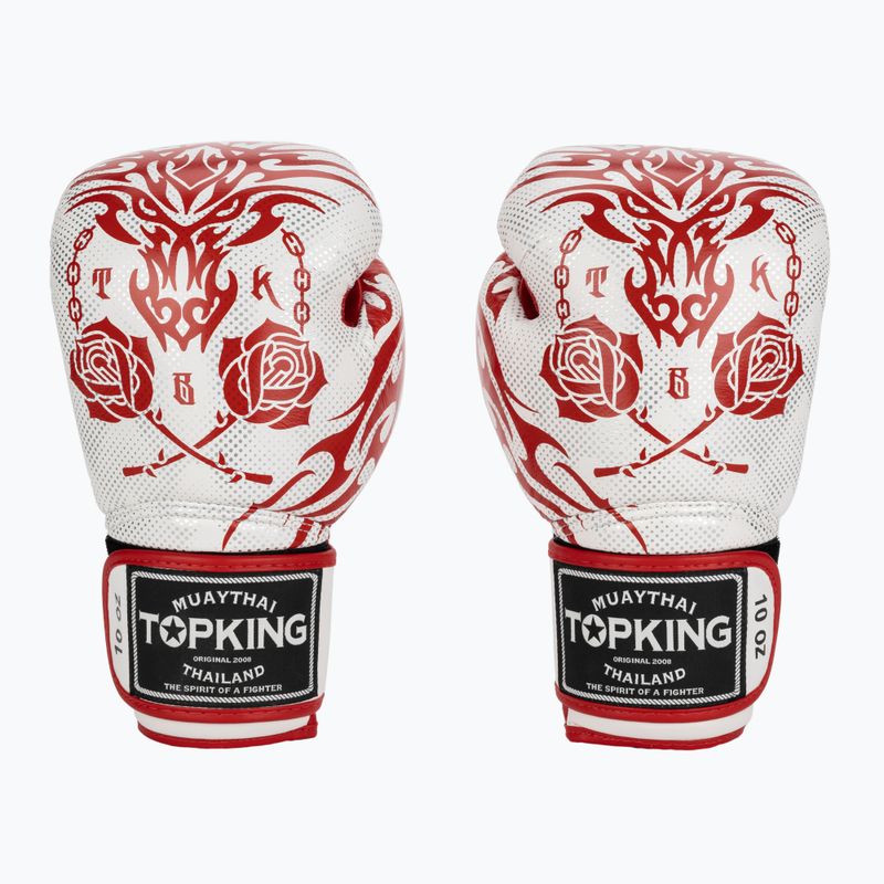 Top King Boxing Dragon red/white boxing gloves