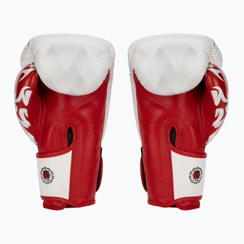 Top King Boxing Dragon red/white boxing gloves 2