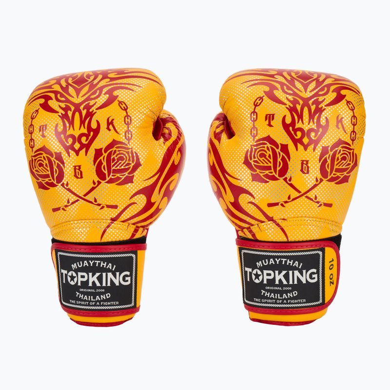 Top King Boxing Dragon yellow booxing gloves 2