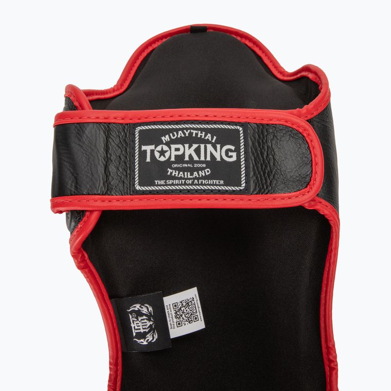 Tibia and foot protectors Top King Shin Guards Blend black/red 6