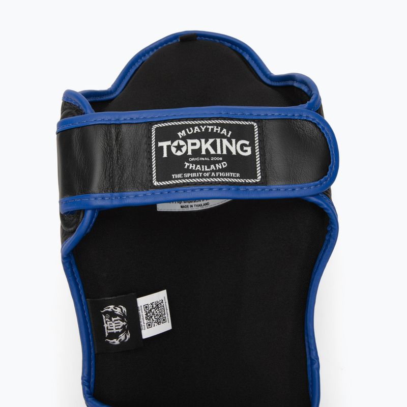Top King Shin Guards tibia and foot protectors Blend black/blue 4