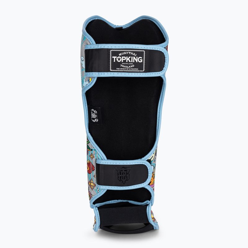 Top King Culture Semi Leather tibia and foot protectors black TKSGCT-TH 5