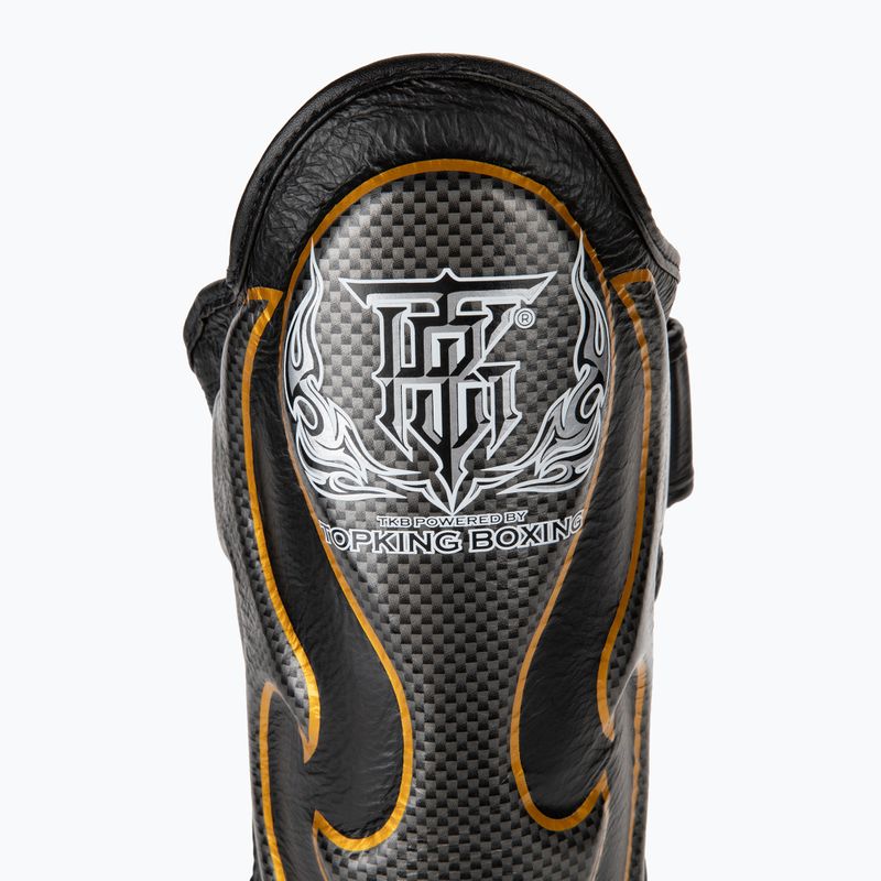 Top King Empower black/silver tibia and foot protectors 5