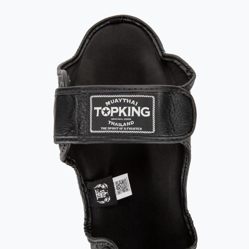 Top King Empower black/silver tibia and foot protectors 6