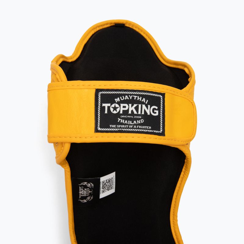 Top King Pro-Gl Top yellow tibia and foot protectors 4