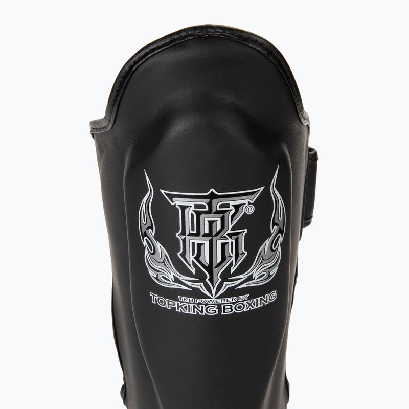 Top King Pro Semi Leather black tibia and foot protectors 5