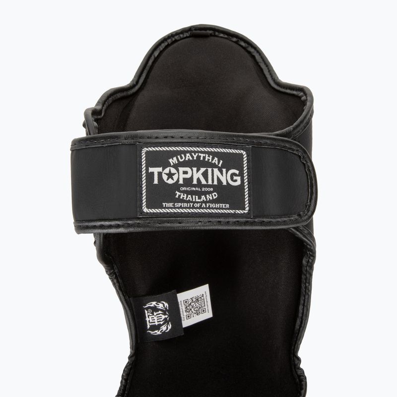 Top King Pro Semi Leather black tibia and foot protectors 6