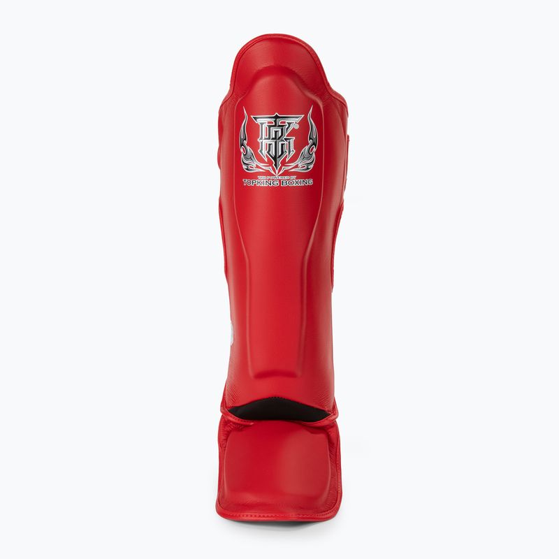 Top King Pro Semi Leather red tibia and foot protectors 3