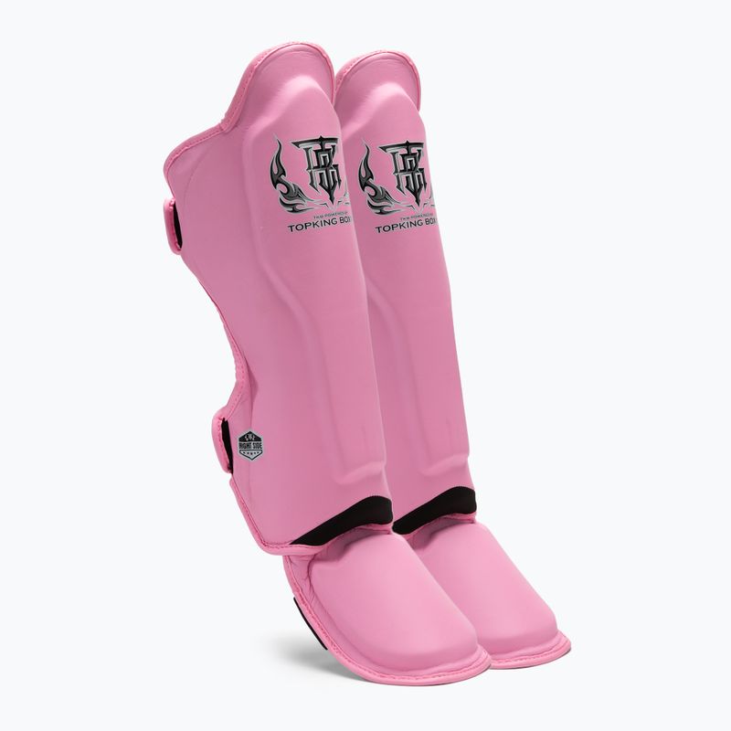 Top King Pro Semi Leather pink tibia and foot protectors