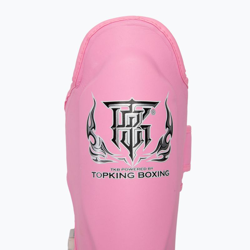 Top King Pro Semi Leather pink tibia and foot protectors 3