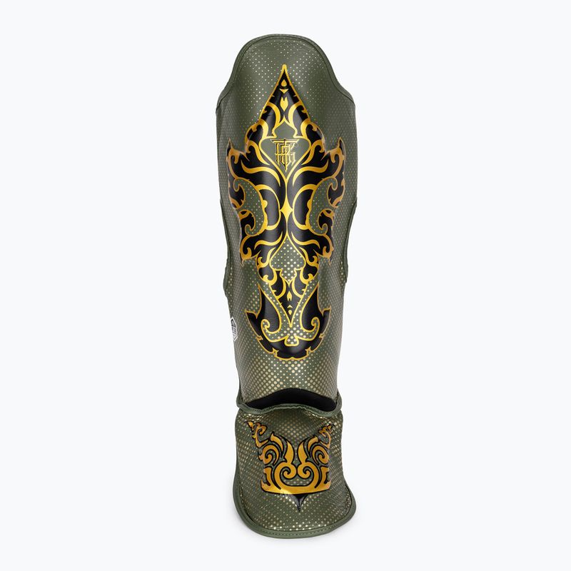 Top King Kanok khaki tibia and foot protectors 4