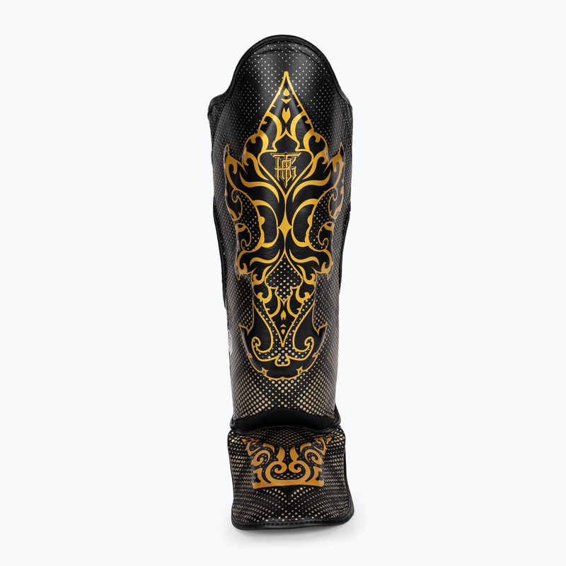 Top King Kanok black tibia and foot protectors 4