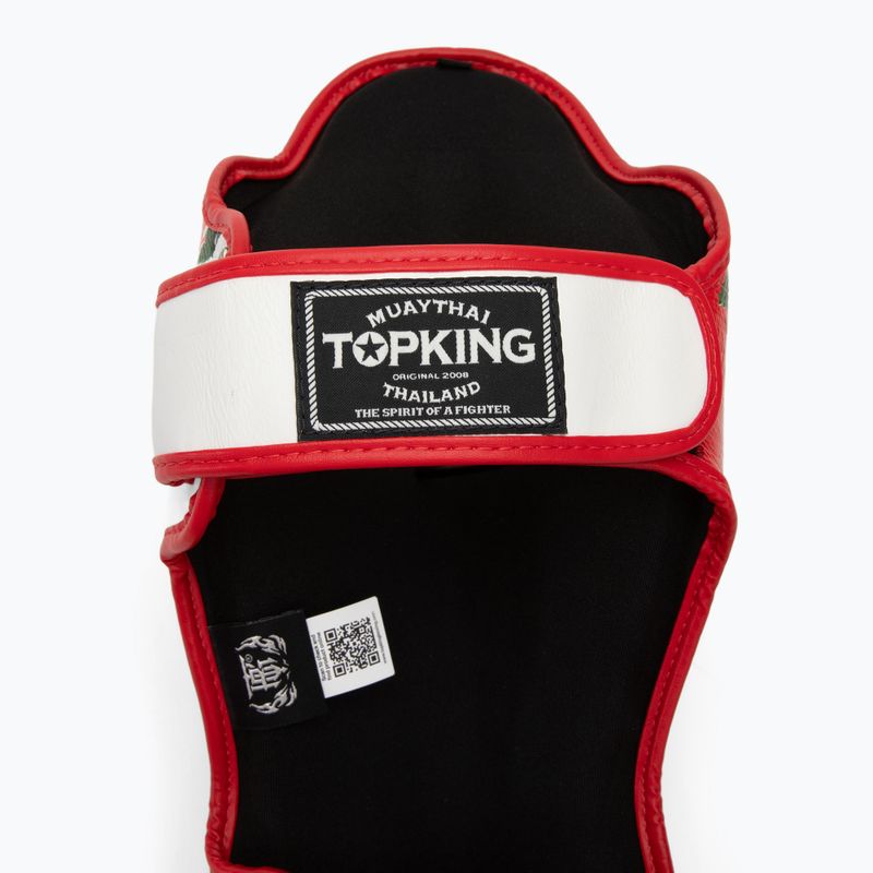 Top King Rose white tibia and foot protectors 4