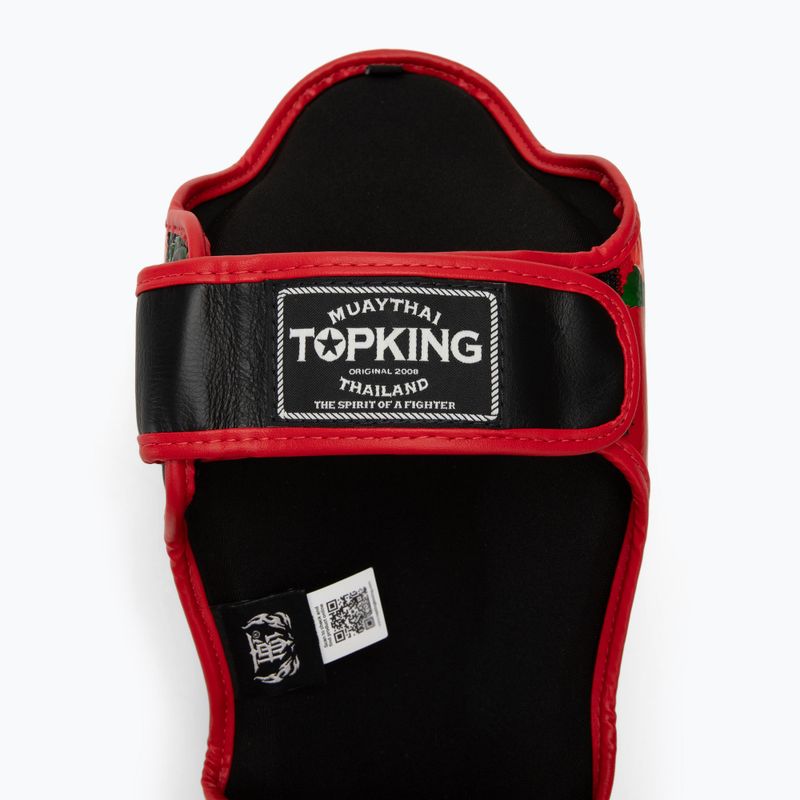 Top King Rose black tibia and foot protectors 4