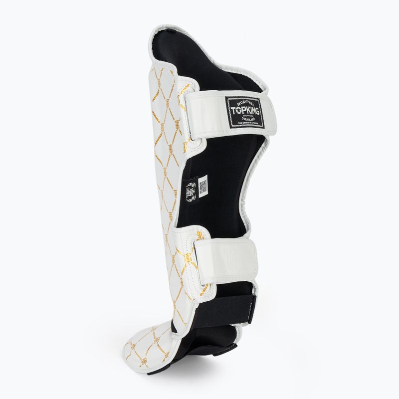 Top King Chain white/gold tibia and foot protectors 3