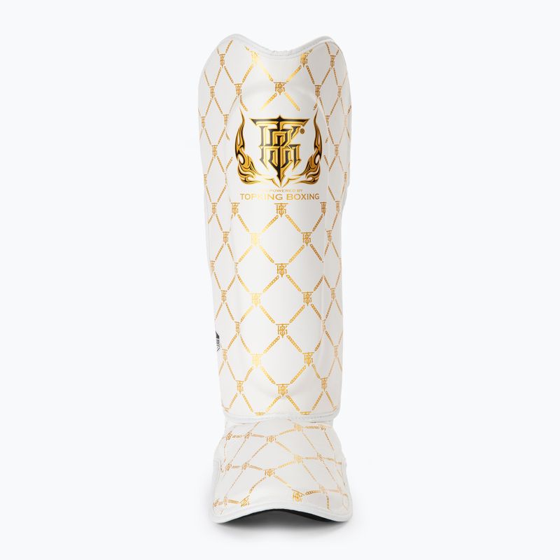 Top King Chain white/gold tibia and foot protectors 3