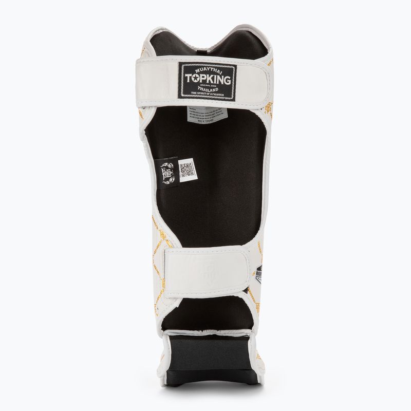 Top King Chain white/gold tibia and foot protectors 4
